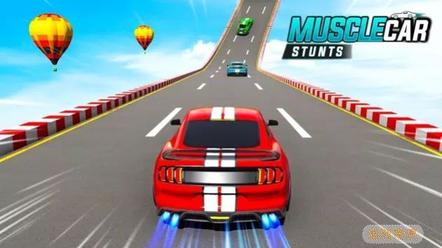 危险赛道肌肉车驾驶游戏安卓手机版（Muscle Car Stunts Car Games）图片1