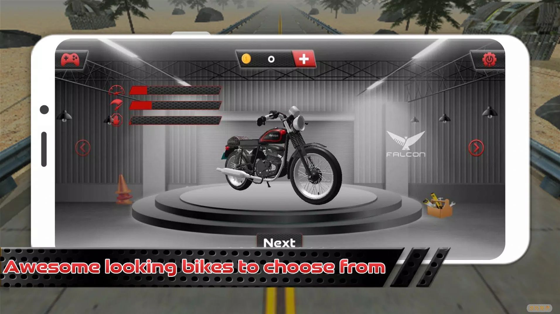 公路摩托漂移游戏安卓版（Moto Biker）图片1