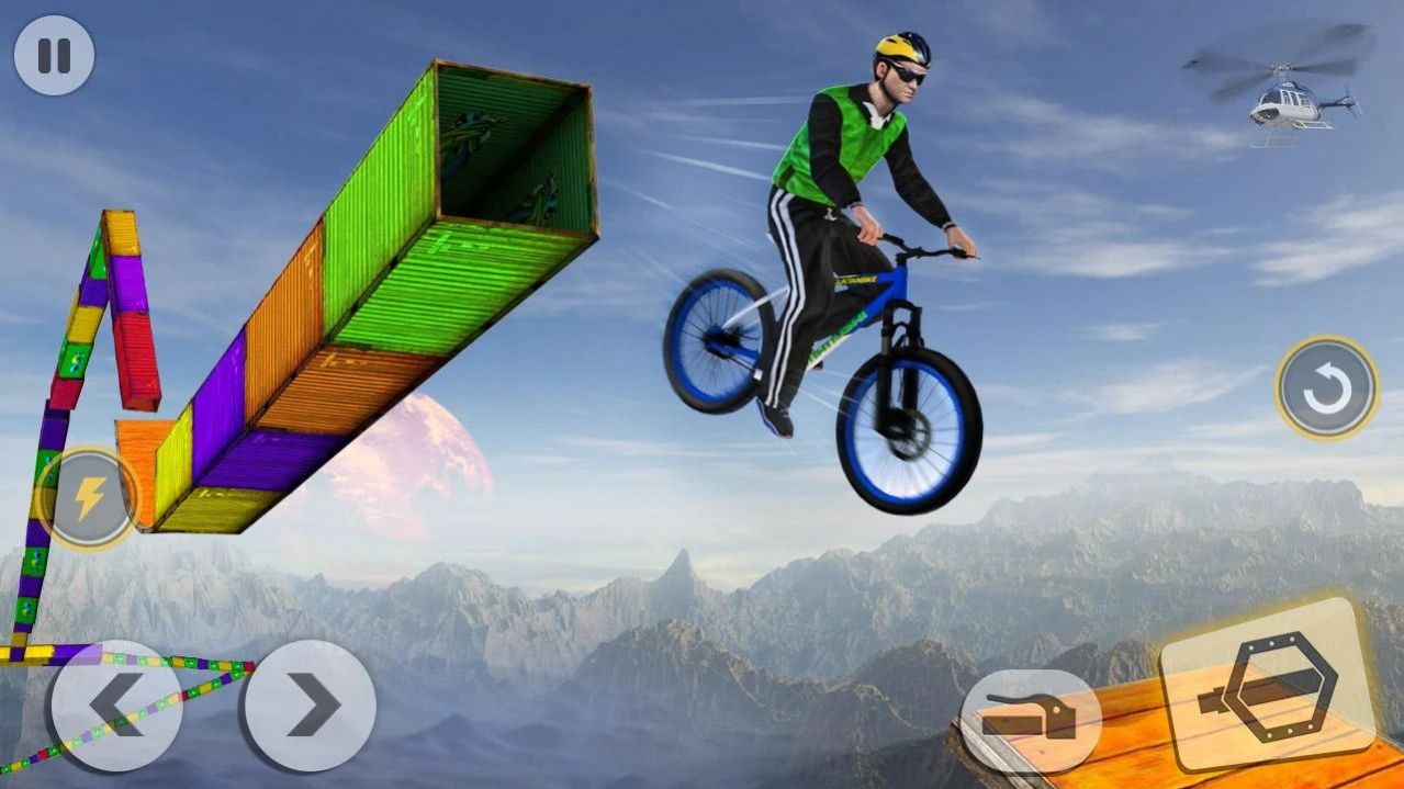 疯狂自行车特技赛3D手游app图0