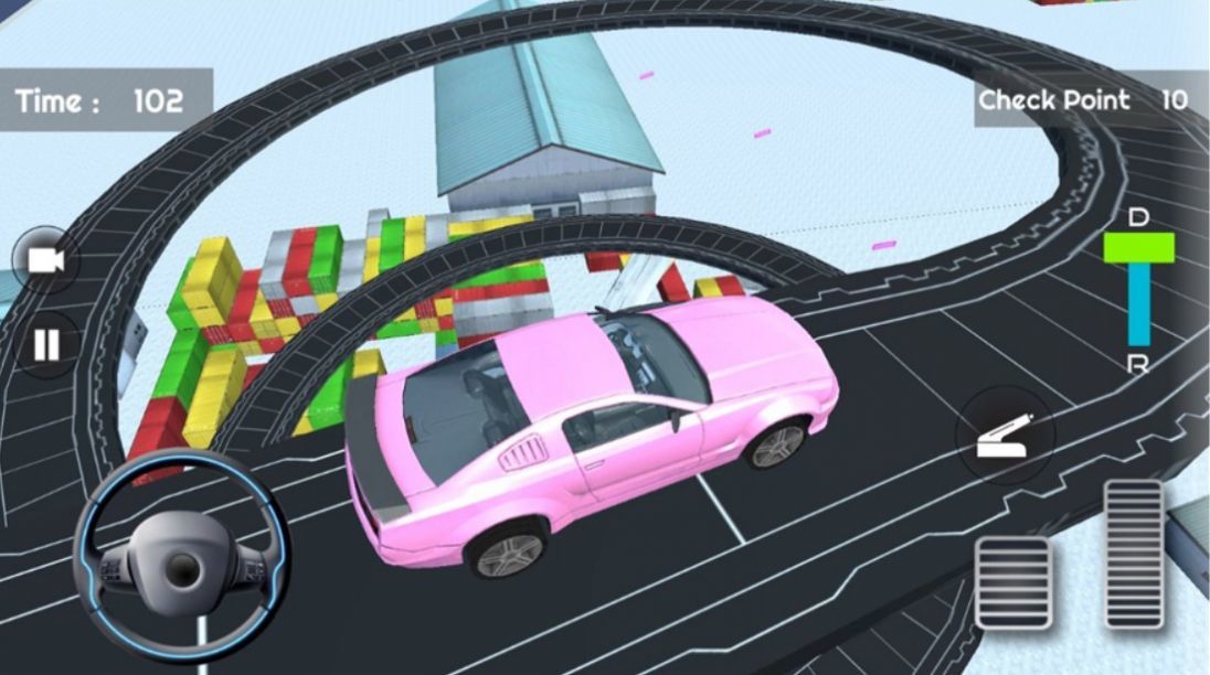 停车场驾校模拟图0