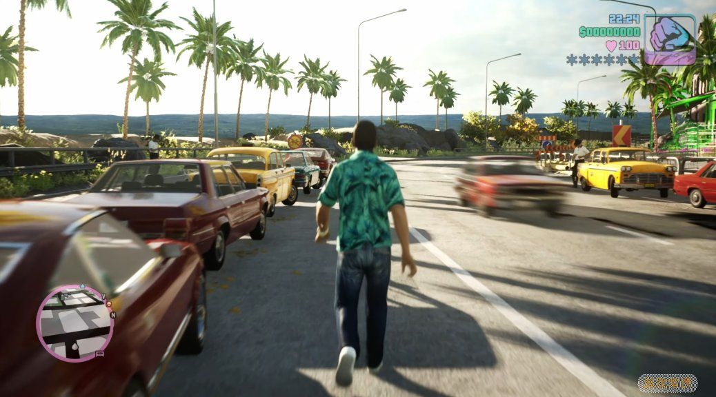 梦中的画面 《GTA罪恶都市》虚幻引擎5重制视频