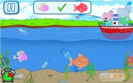 河马钓鱼游戏安卓版（Hippo Fishing）图片1