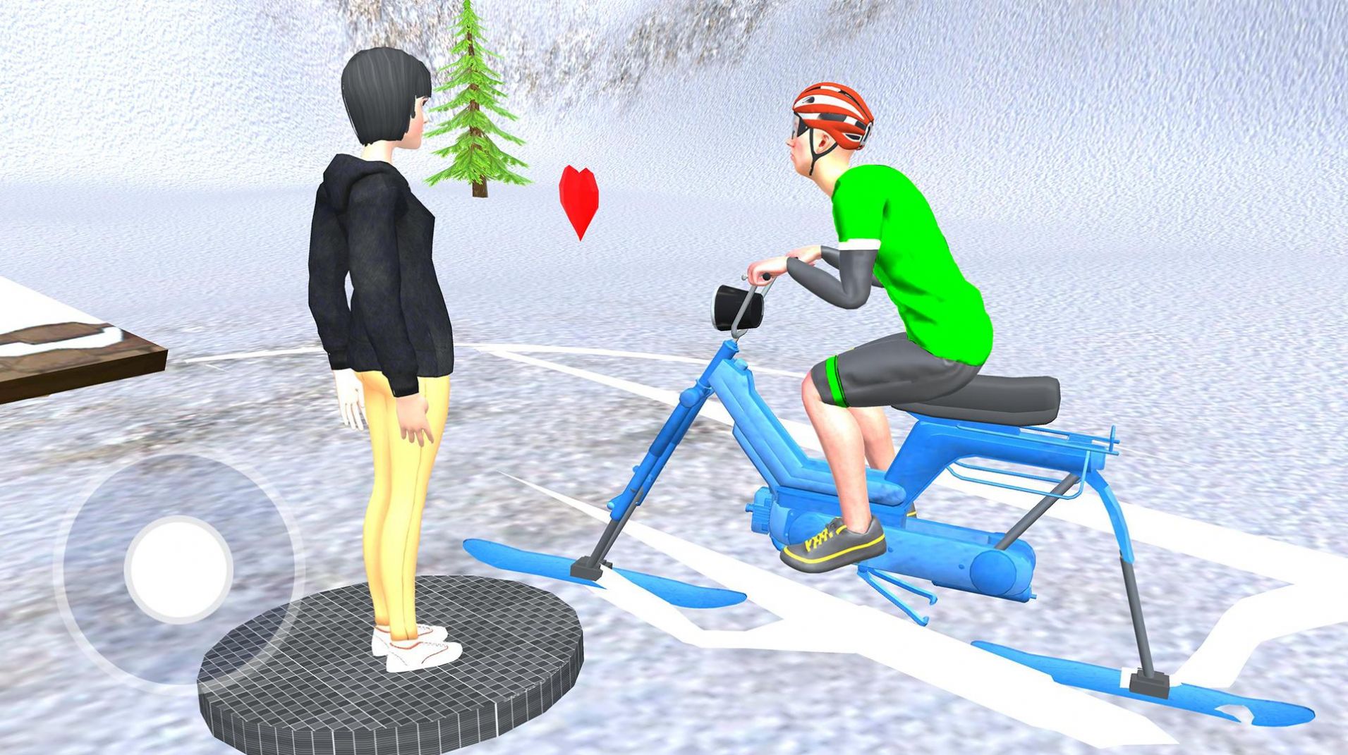 雪地自行车骑行图2