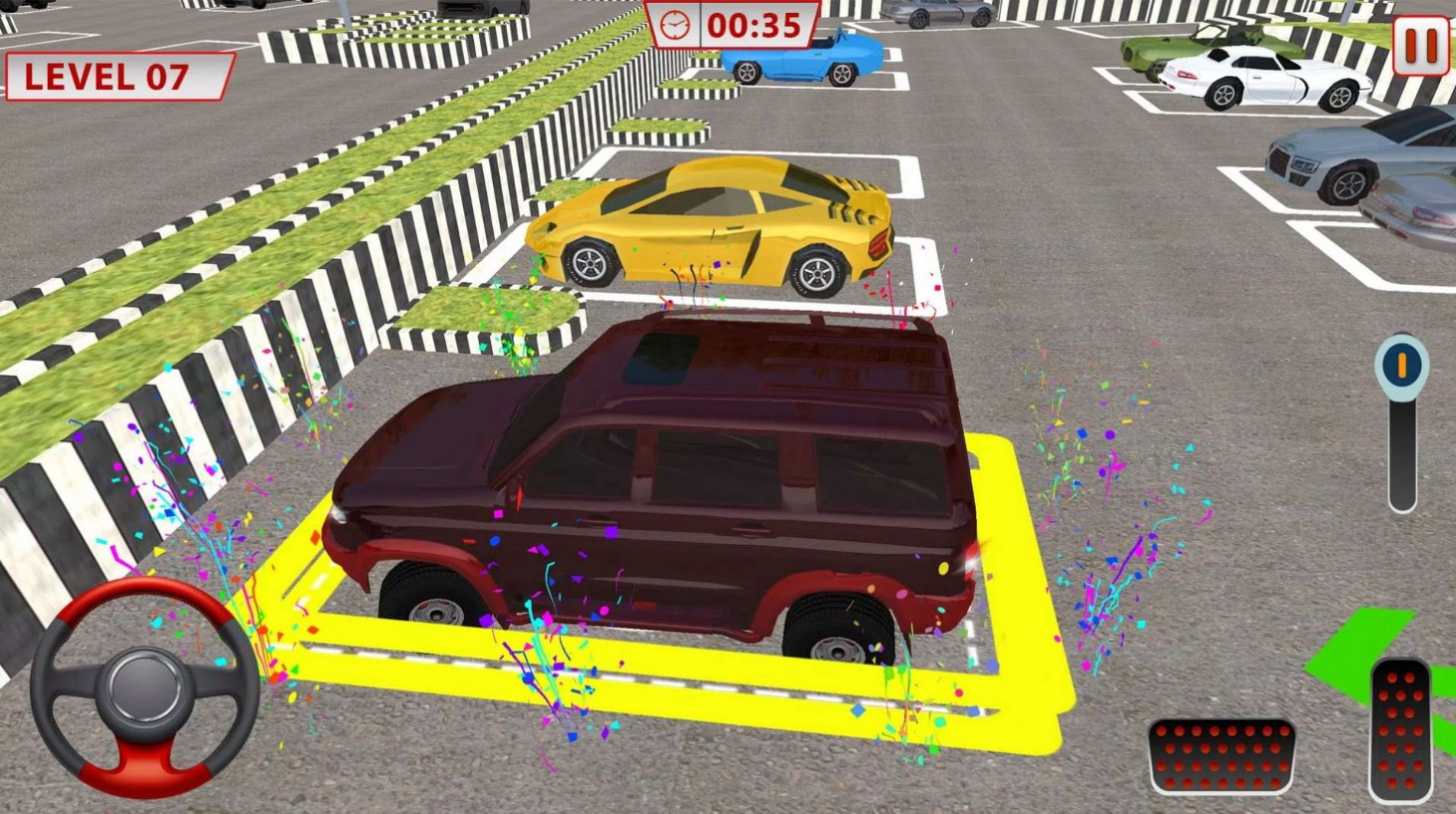 SUV轿车停车3D图2