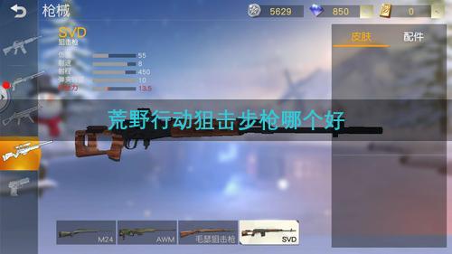 荒野行动狙击步枪哪个好