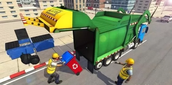 新的垃圾自卸车驾驶图2