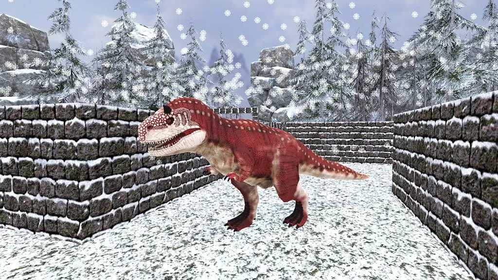 野生恐龙冬季丛林3D图1