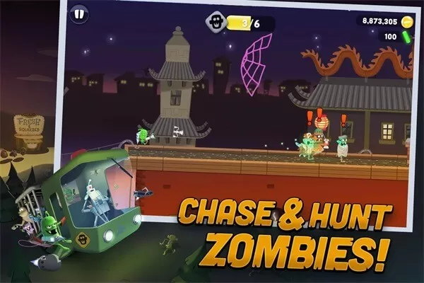 僵尸榨汁机国际服中文版(Zombie Catchers)游戏最新版图0