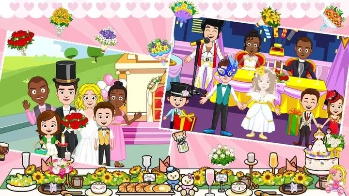 迷你城镇婚礼派对游戏最新版图0