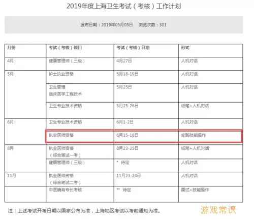 临床执业助理医师一年考几次