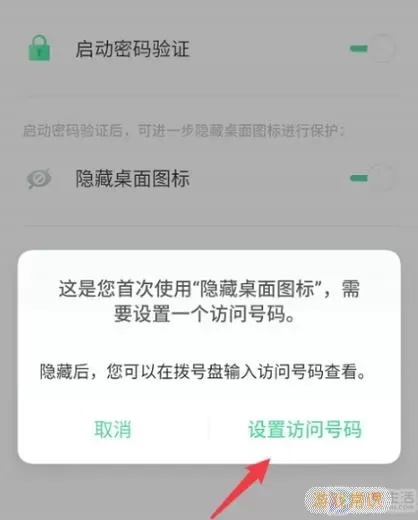 隐藏应用访问号码