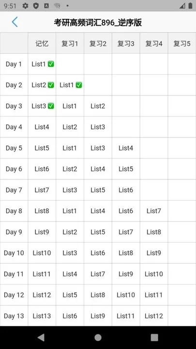 List背单词app安卓版图3