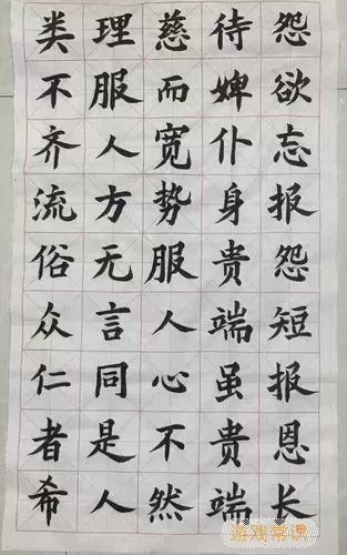 毛笔书法入门先练什么字体