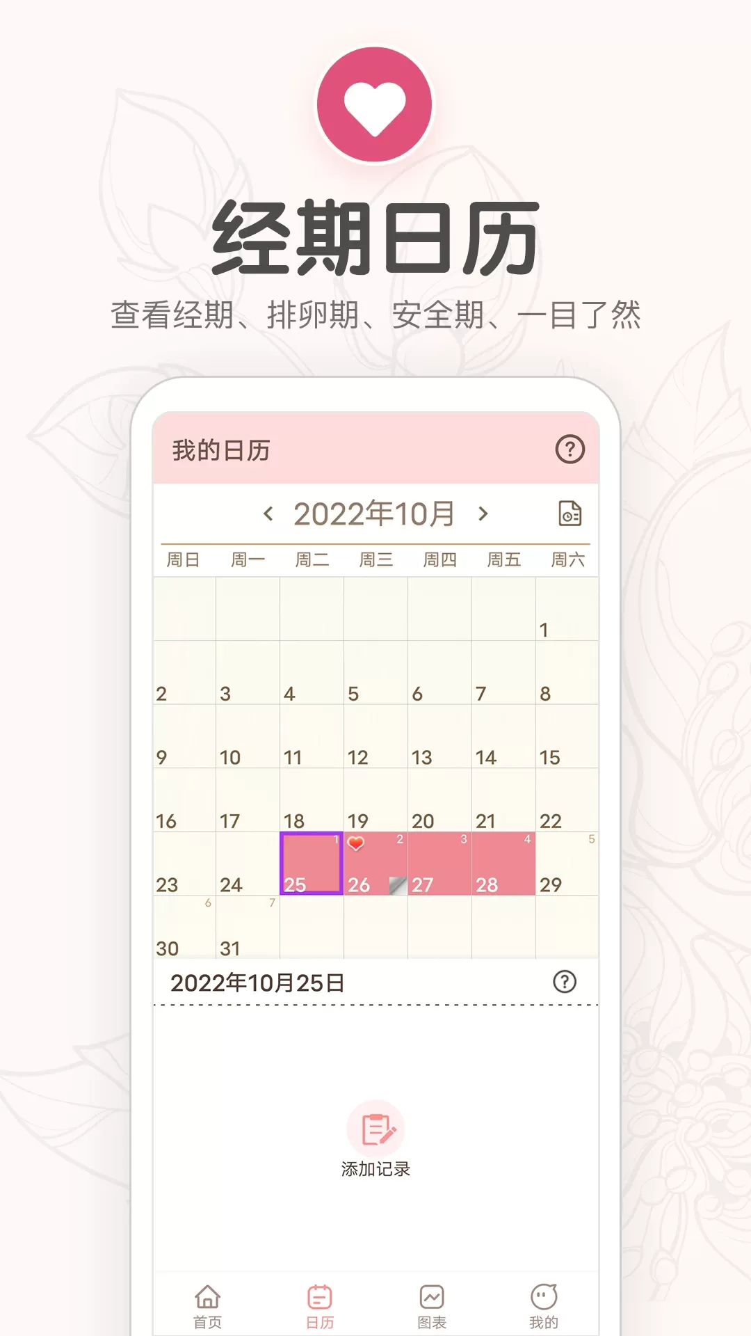 月经期提醒日历下载安卓版图2