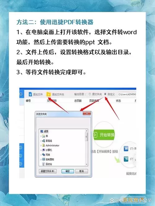 PPT转换为Word示意图