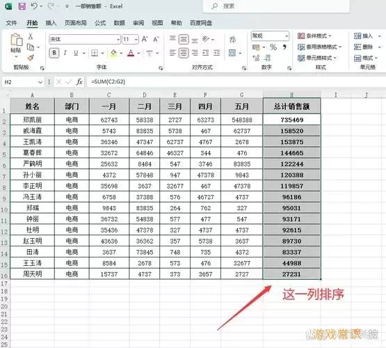 排序后的结果示例