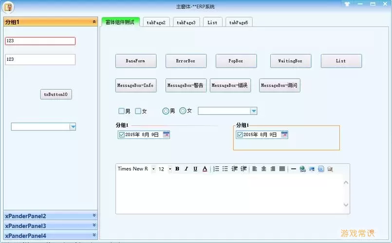 WinForm窗体设计示例