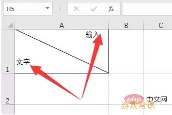 excel中怎么画斜线打字图1