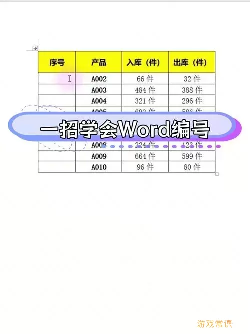 word怎么把序号往下排-word序号怎么往下拉图2