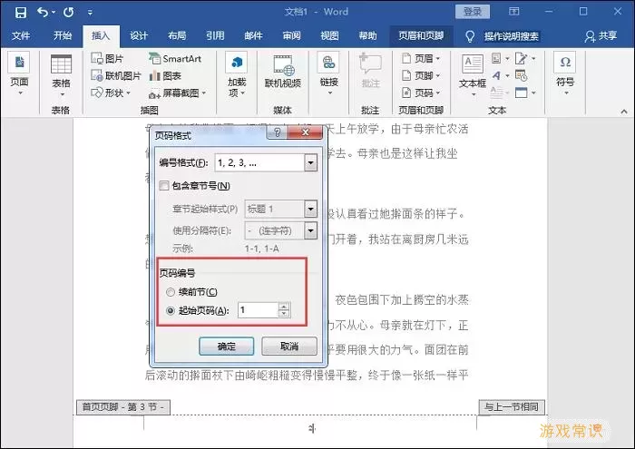 word设置两种不同页码-word如何设置两个不同的页码图2