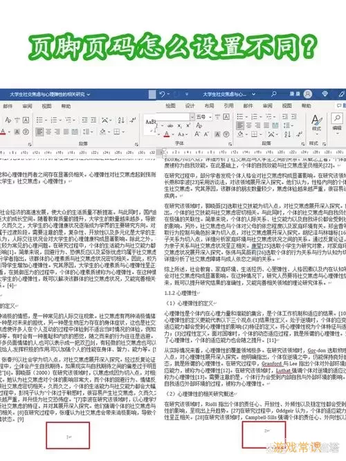 word设置两种不同页码-word如何设置两个不同的页码图3