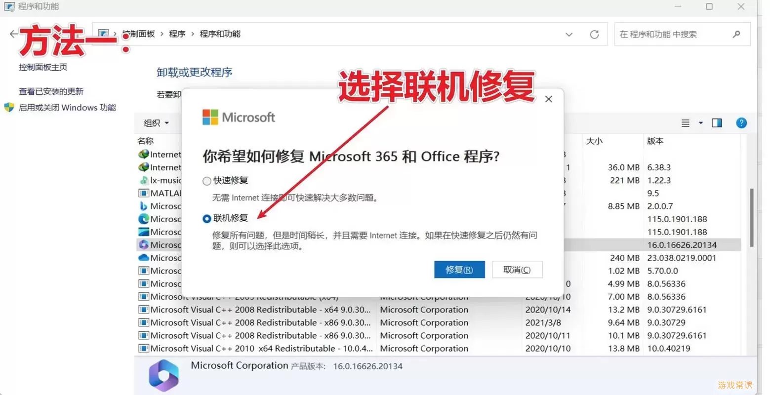 office无法验证此产品的许可证,应使用控制面板图2