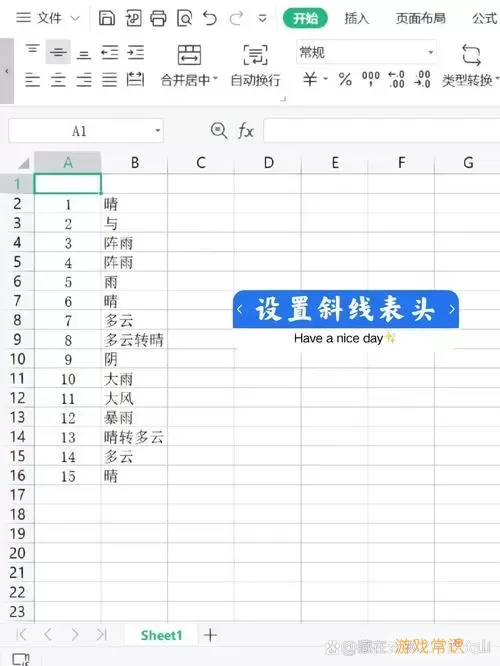 excel怎么设置单元格斜杠-excel单元格怎么弄斜杠图1