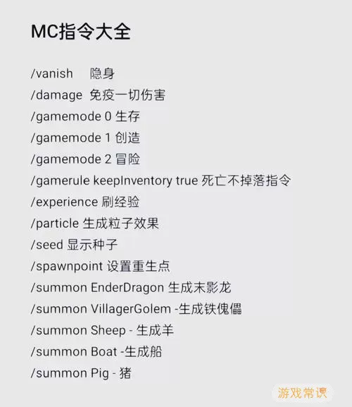 我的世界java版指令大全-我的世界java指令怎么用图2