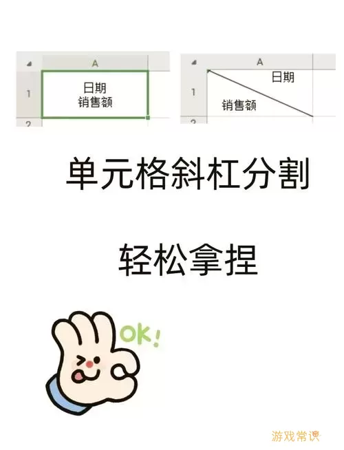 excel表格怎么斜线一分为三图2